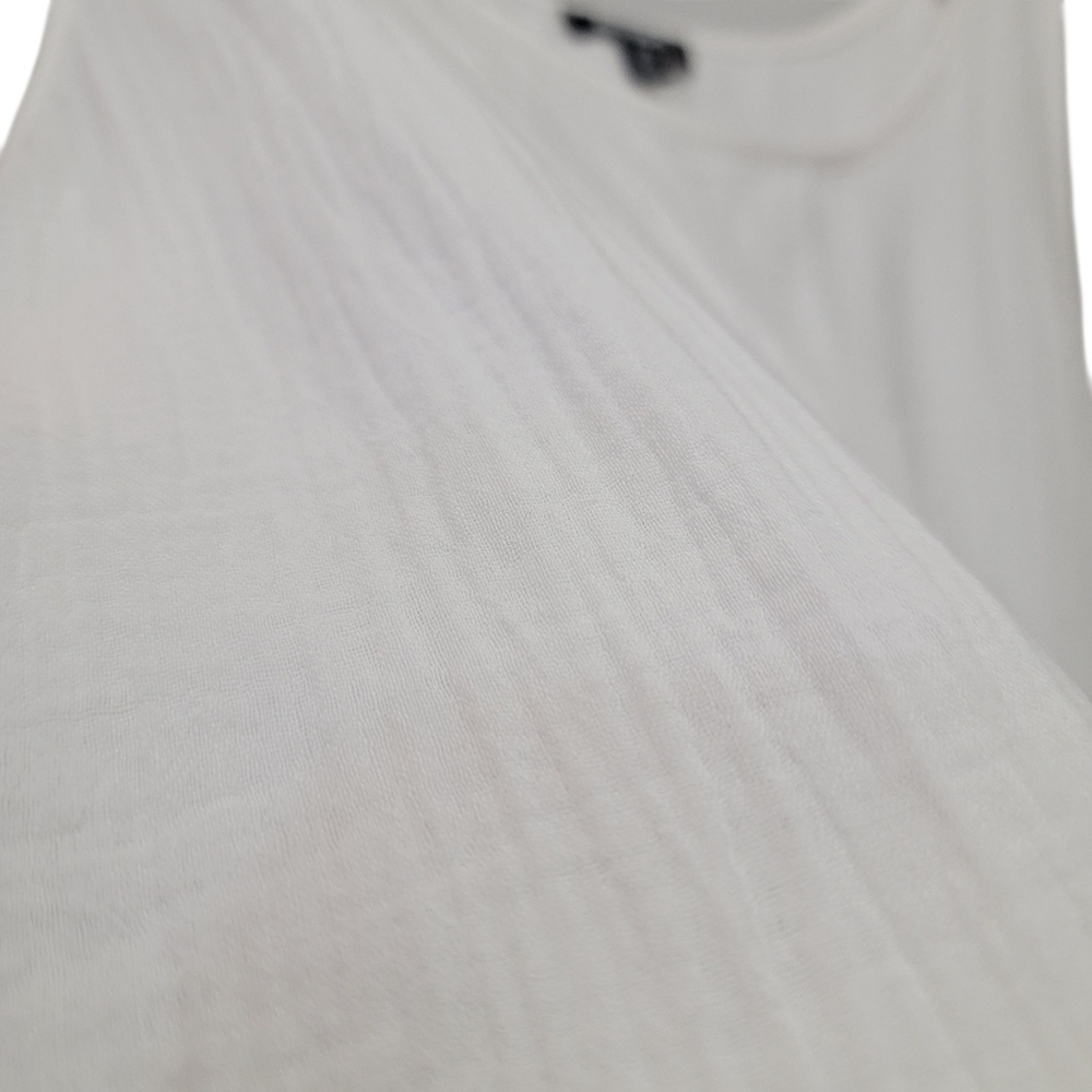 Aimee Kestenberg White Gauzy Waffle-knit Loungewear Cover-up Dress Women’s L - Picture 7 of 16